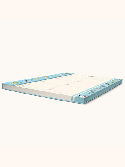 Hello Kitty and Friends x Studio Oh! College Letters Blue Weekly Desk Pad