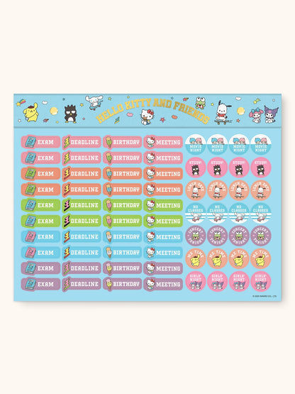 Hello Kitty and Friends x Studio Oh! College Letters Blue Weekly Desk Pad