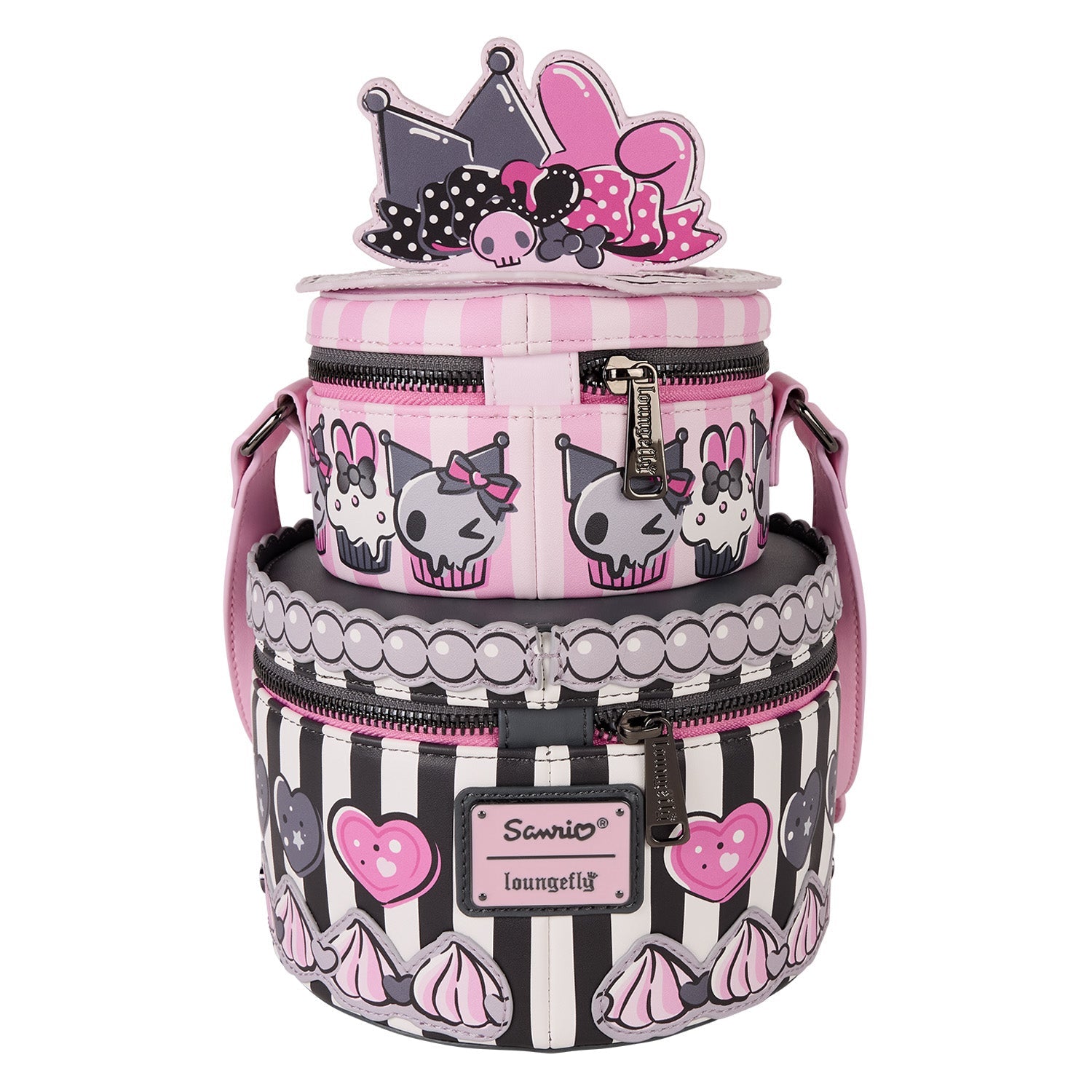 My Melody & Kuromi  x Loungefly Figural Cake Crossbody Bag