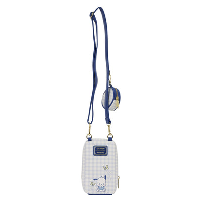Pochacco x Loungefly Butterfly Gingham Crossbody Bag with Coin Purse