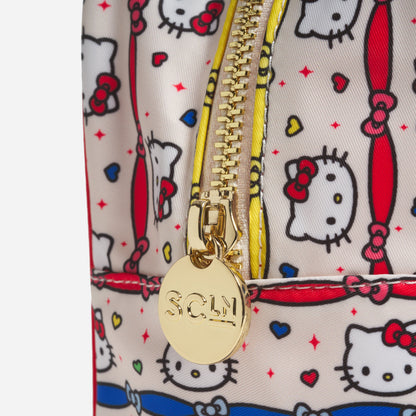 Hello Kitty x Stoney Clover Lane Clear Front Large Pouch (Hello Kitty Ribbon Stripe)