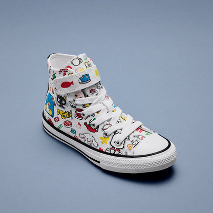 Converse x Hello Kitty and Friends Chuck Taylor All Star Easy-On Stickers Sneaker (Kids - White)