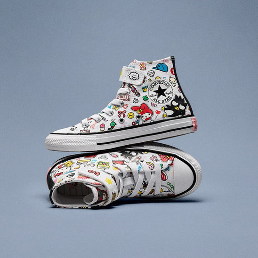 Converse x Hello Kitty and Friends Chuck Taylor All Star Easy-On Stickers Sneaker (Kids - White)