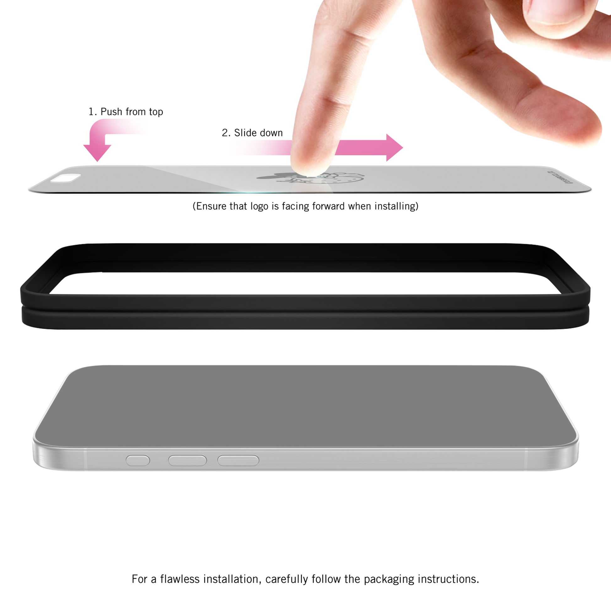 My Melody x Screen Skinz Berry iPhone Clear Screen Protector