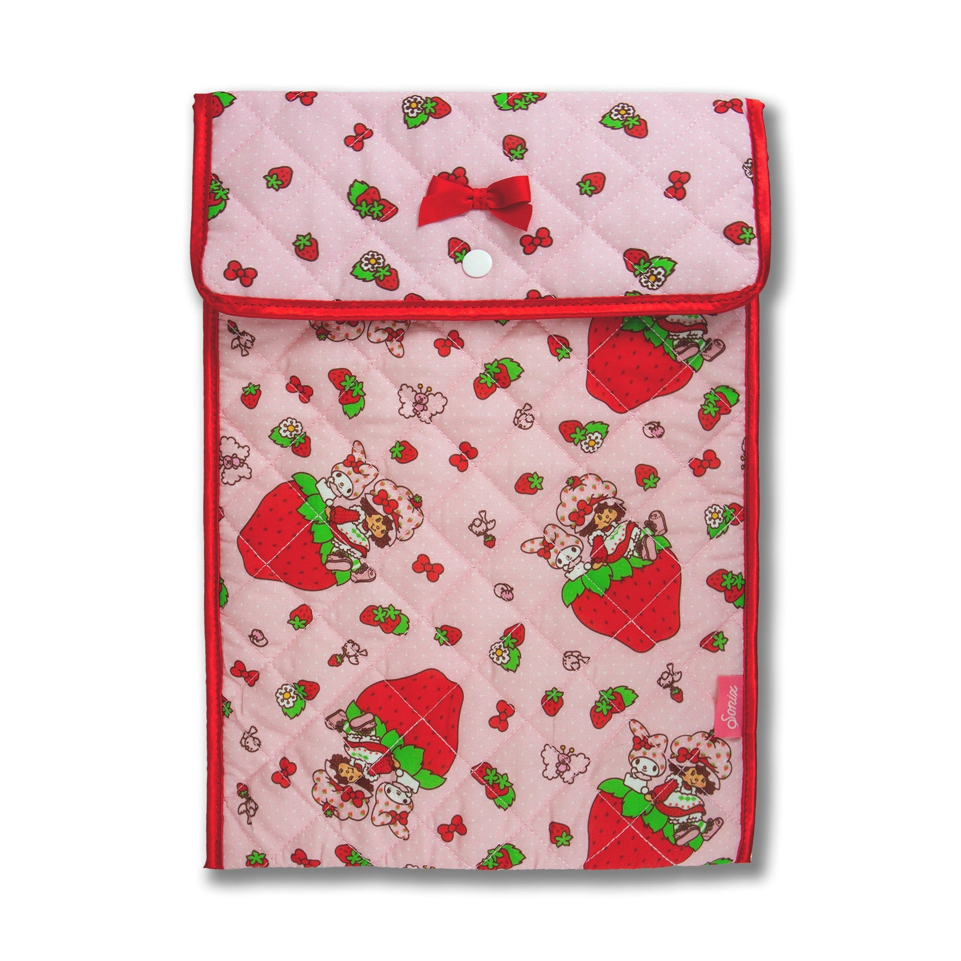 My Melody x Sonix Strawberry Shortcake Quilted Laptop Sleeve
