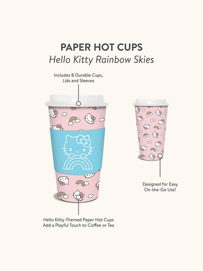 Hello Kitty x Studio Oh! Rainbow Skies Paper Hot Cups