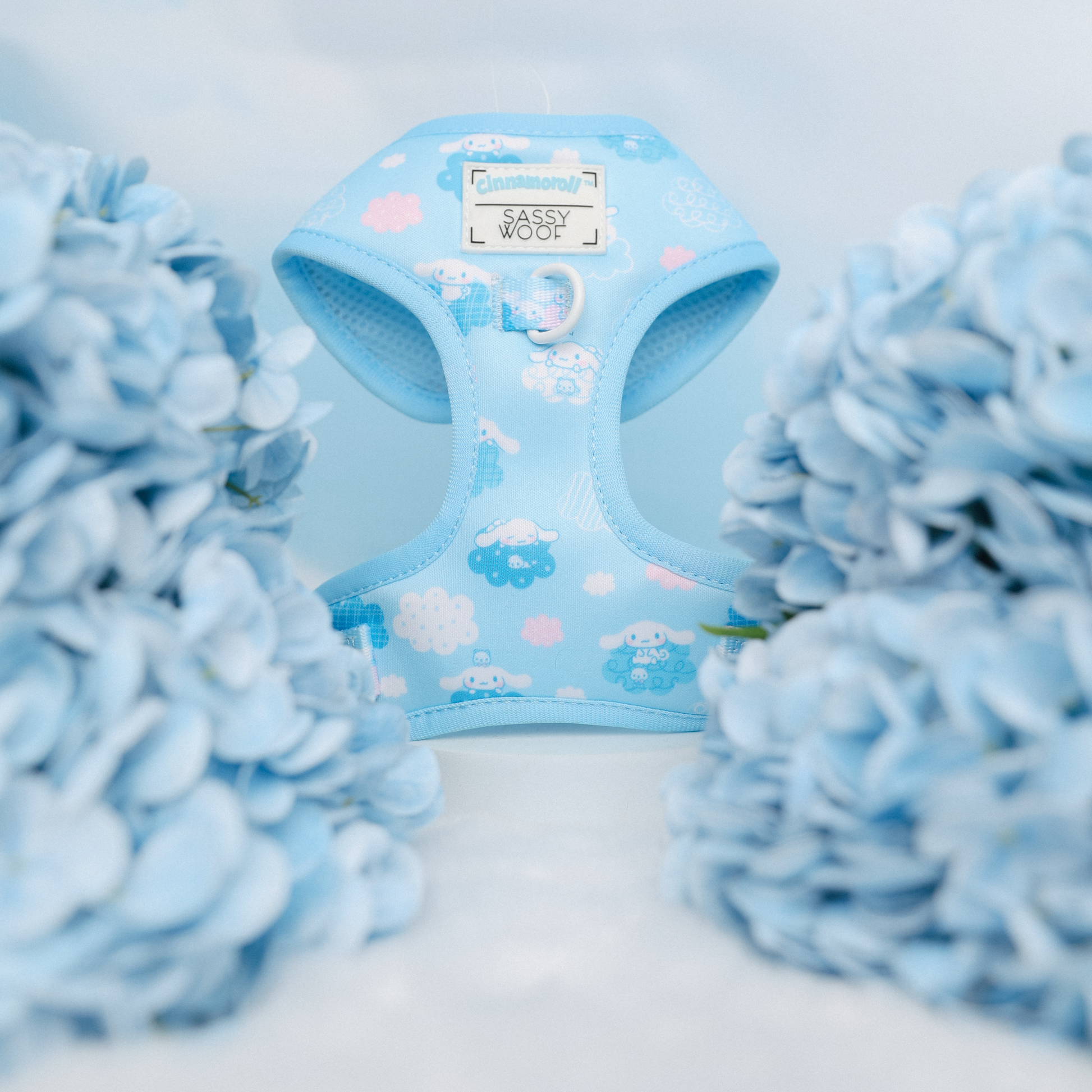 Cinnamoroll x Sassy Woof Adjustable Dog Harness (Clouds)