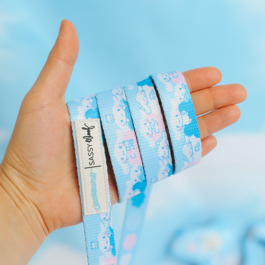 Cinnamoroll x Sassy Woof Dog Leash (Clouds)