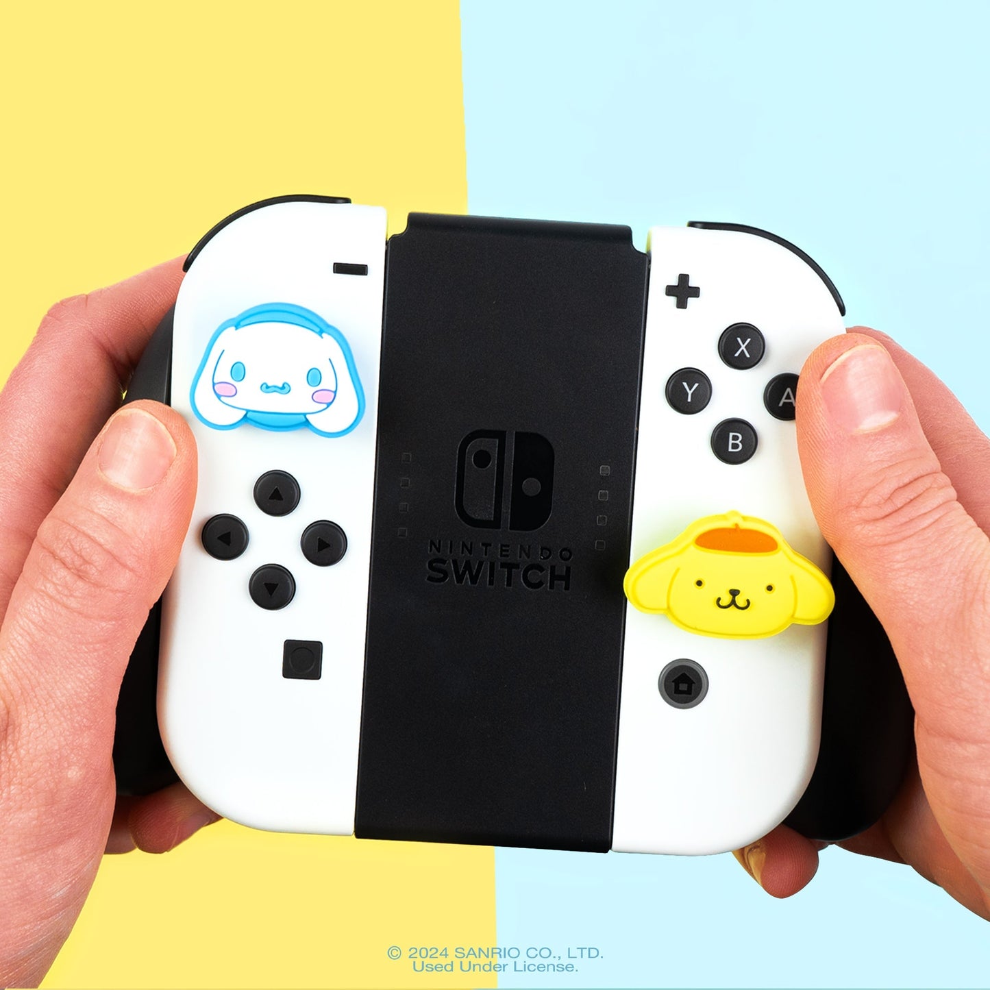 Hello Kitty and Friends Nintendo Switch Grip Caps (Cinnamoroll + Pompompurin)