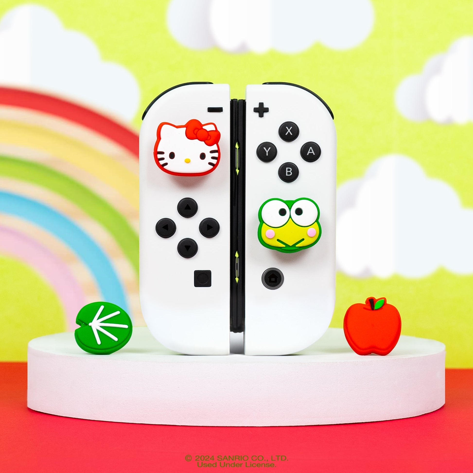 Hello Kitty and Friends Nintendo Switch Grip Caps (Hello Kitty + Keroppi)