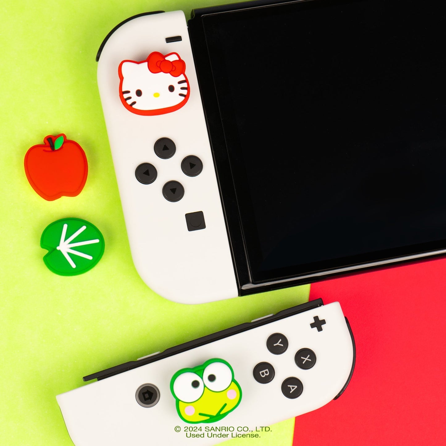 Hello Kitty and Friends Nintendo Switch Grip Caps (Hello Kitty + Keroppi)