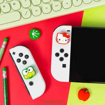 Hello Kitty and Friends Nintendo Switch Grip Caps (Hello Kitty + Keroppi)