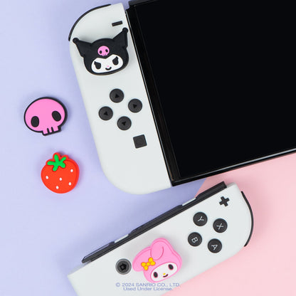 Hello Kitty and Friends Nintendo Switch Grip Caps (Kuromi + My Melody)