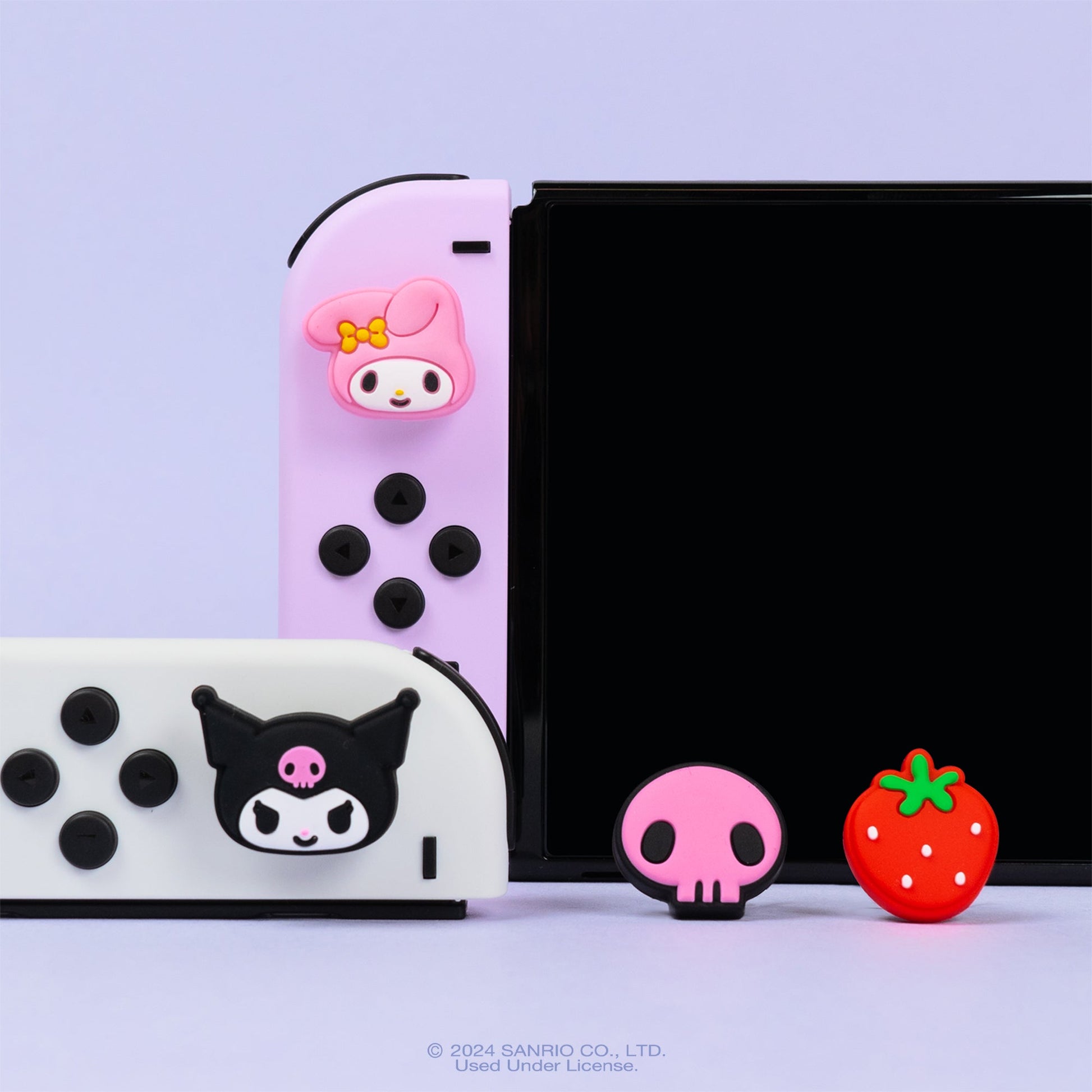 Hello Kitty and Friends Nintendo Switch Grip Caps (Kuromi + My Melody)