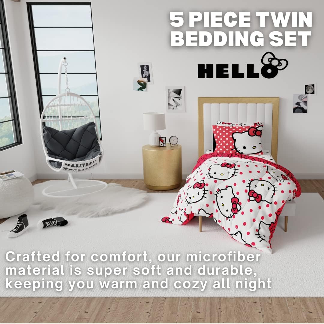 Hello Kitty Polka Dot Party Bedding Set