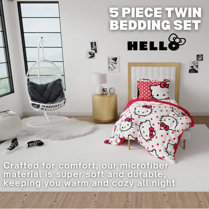 Hello Kitty Polka Dot Party Bedding Set