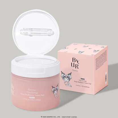 Kuromi x ByUR Vita Giving Keep Radiance Toner Pad (Sanrio K-Spa Edition)