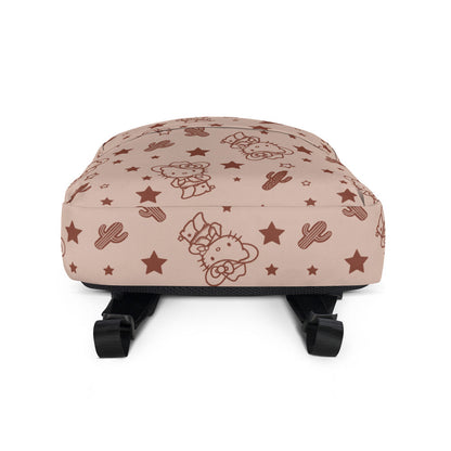 Hello Kitty Tan Western All-over Print Backpack