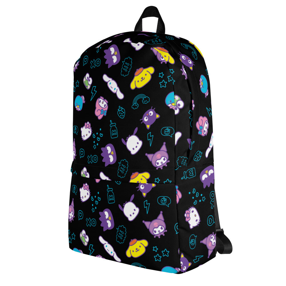 Hello Kitty and Friends Electric Doodle All-over Print Backpack
