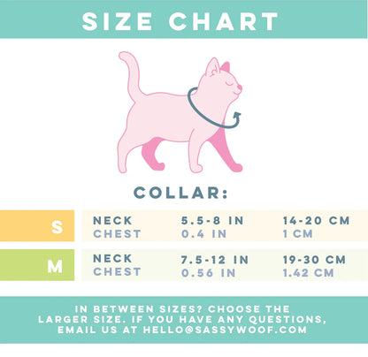 Cinnamoroll x Sassy Woof Cat Collar (Clouds)