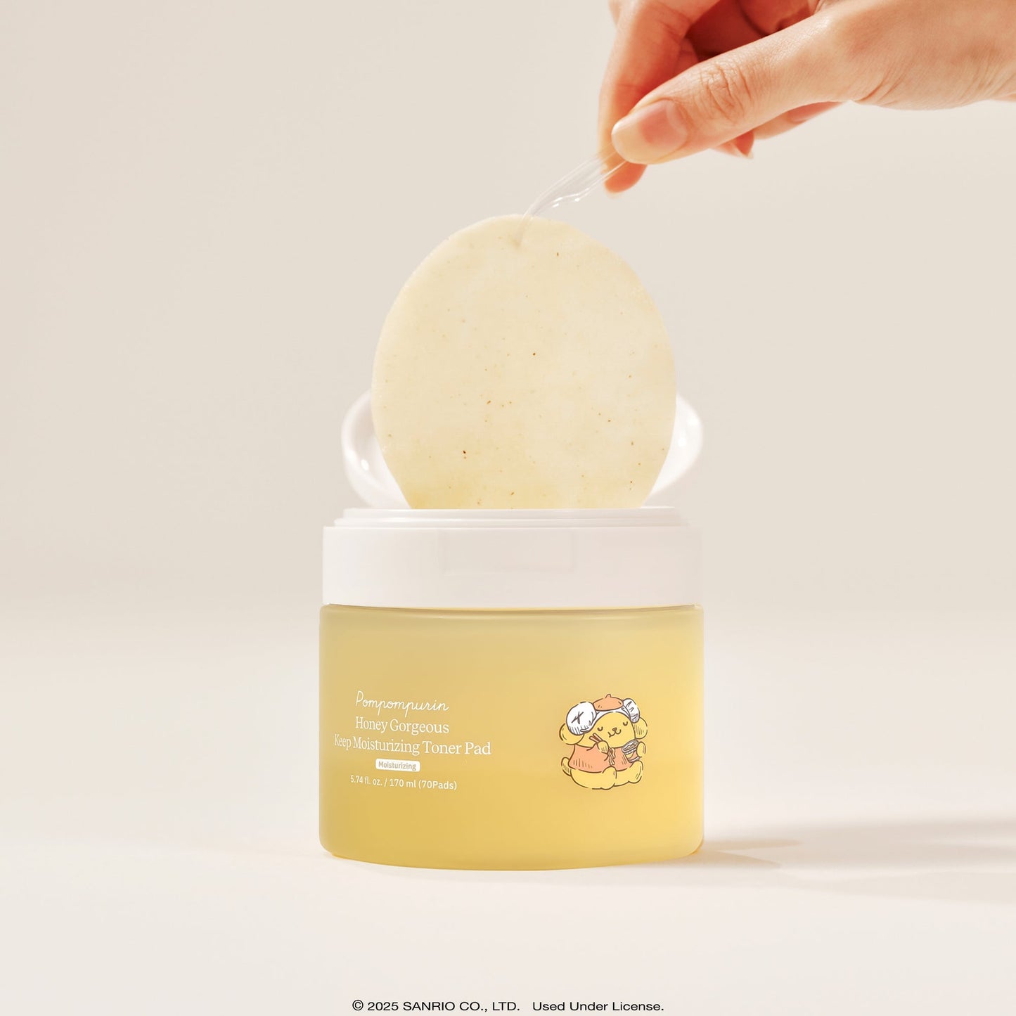 Pompompurin x ByUR Honey Gorgeous Keep Moisturizing Toner Pad (Sanrio K-Spa Edition)