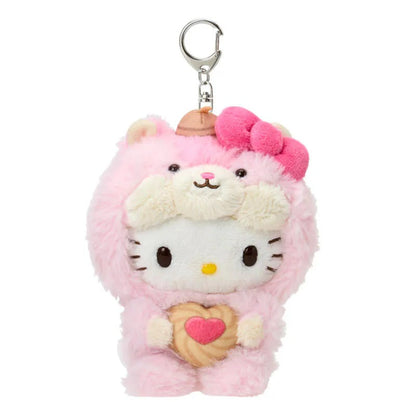 Hello Kitty Plush Mascot Keychain (Fluffy Squirrel Series)