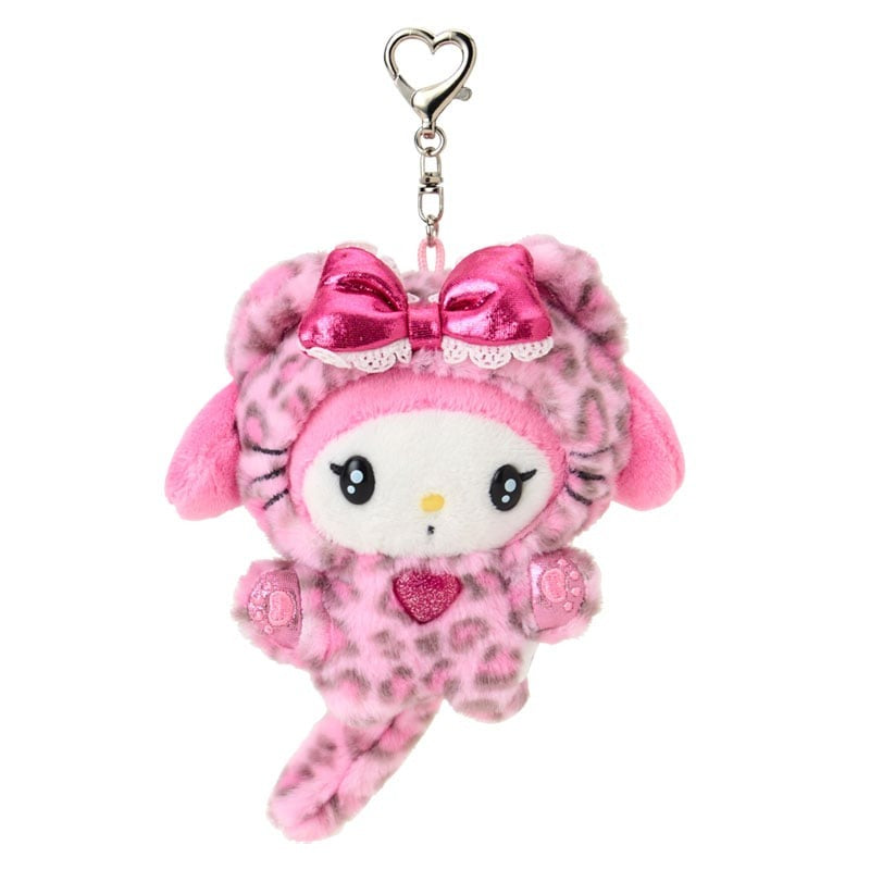 My Melody Plush Mascot Keychain (Leopard Cat Series)