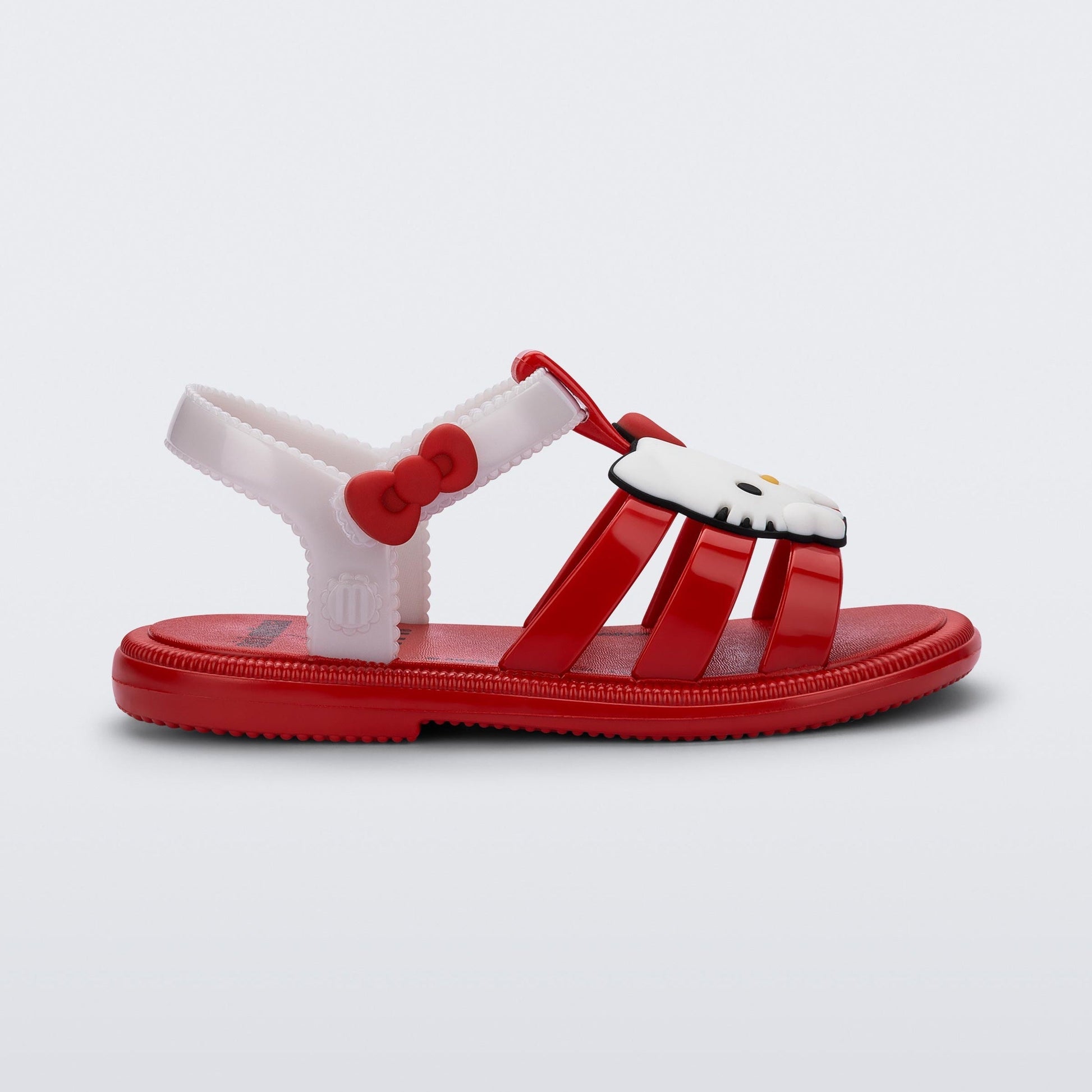 Hello Kitty x Mini Melissa Toddler Hip Jelly Sandal (Red)