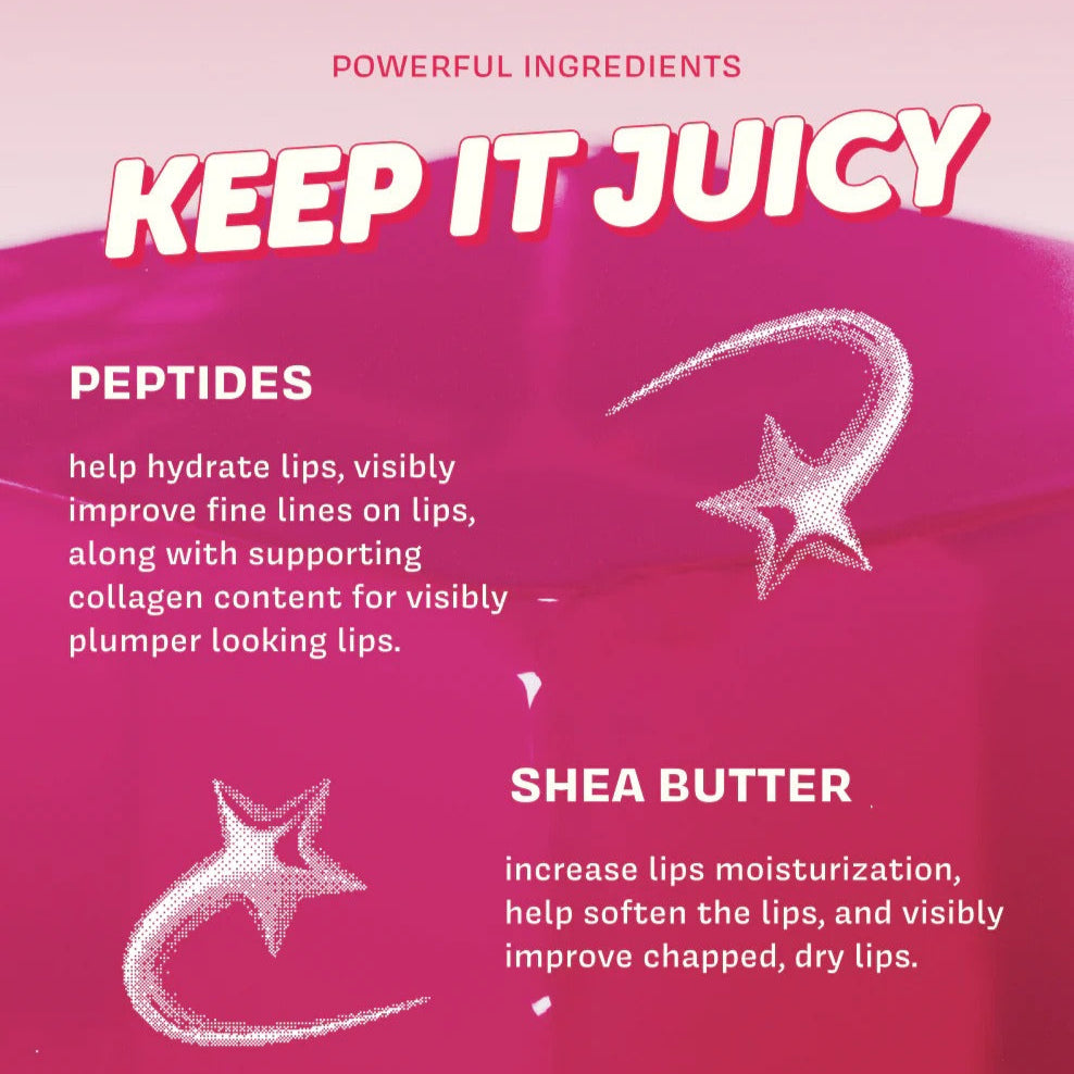 Hello Kitty x The Crème Shop Gloss Jelly Tinted Peptide Lip Glaze (Berry Cherry)