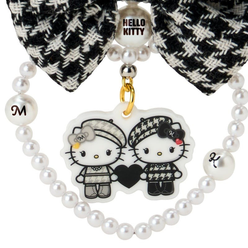 Hello Kitty Acrylic Keychain (Monochrome Birthday Twins Series)