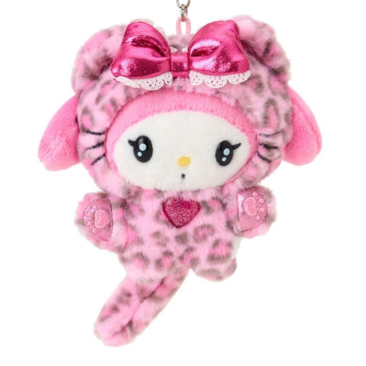My Melody Plush Mascot Keychain (Leopard Cat Series)