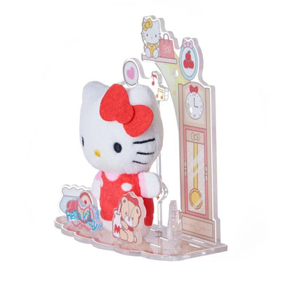 Hello Kitty Mini Plush & Acrylic Stand Set (Nuikatsu Plushie Life Series)