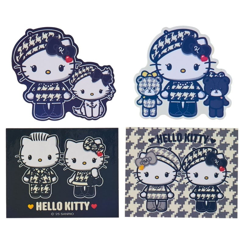 Hello Kitty 24-pc Sticker Pack (Monochrome Birthday Twins Series)