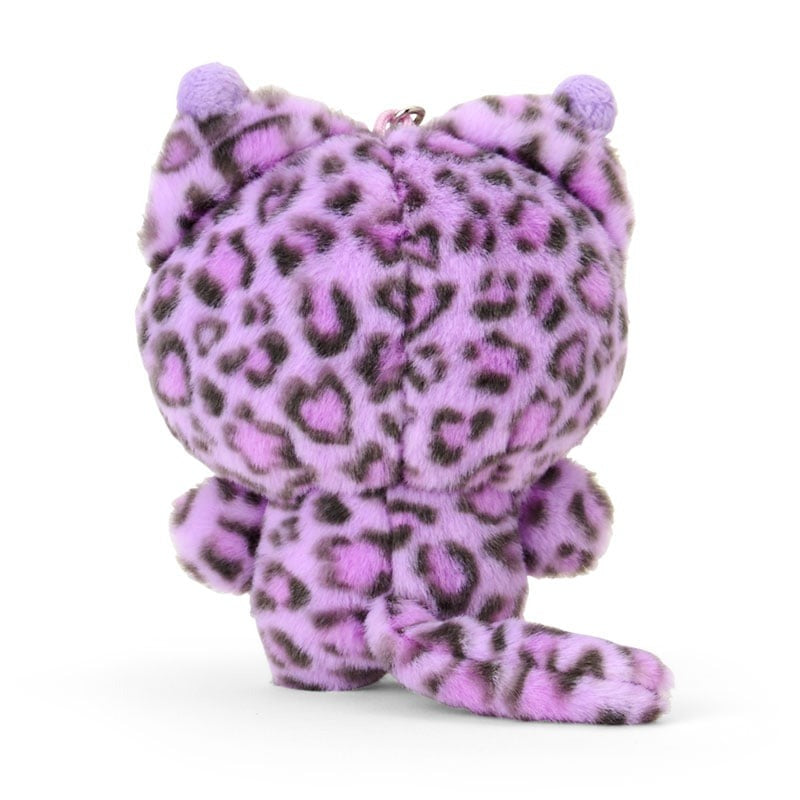 Kuromi Plush Mascot Keychain (Leopard Cat Series)