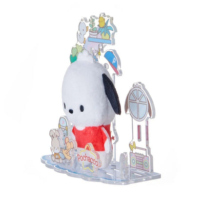 Pochacco Mini Plush & Acrylic Stand Set (Nuikatsu Plushie Life Series)