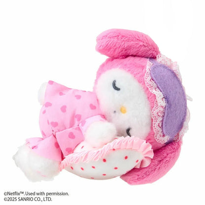 My Melody Sleeping Plush Mascot Keychain (My Melody & Kuromi Netflix Series)