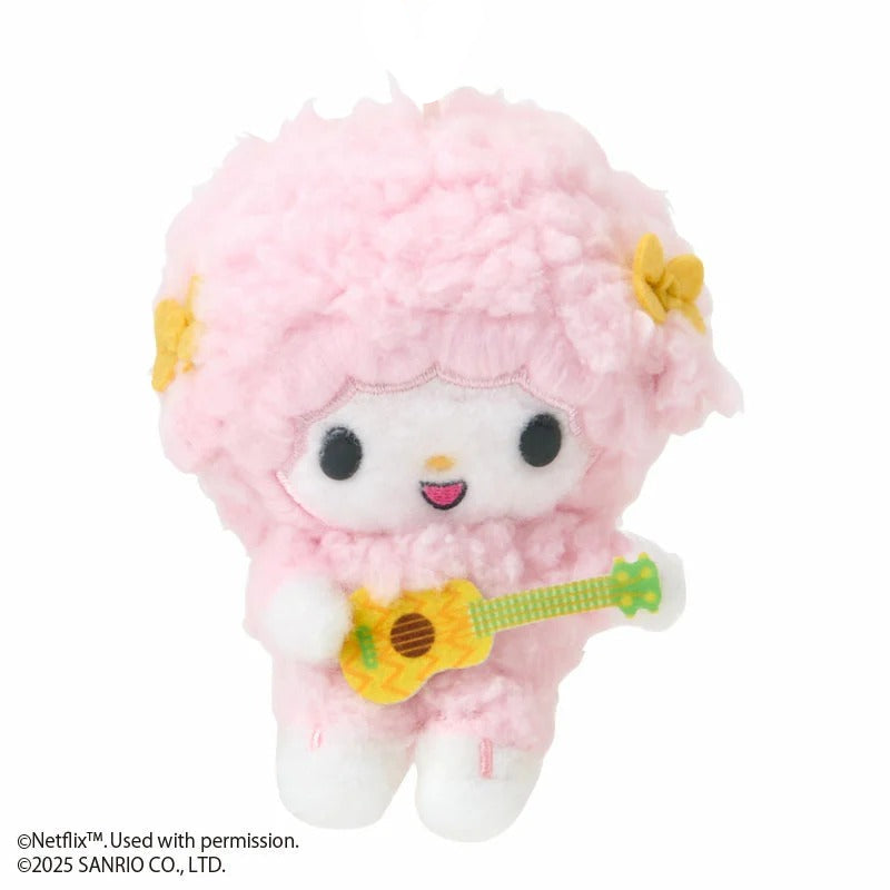 My Sweet Piano Guitar Plush Mascot Keychain (My Melody & Kuromi Netflix Series)