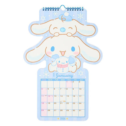 Cinnamoroll 2026 Die-Cut Wall Calendar