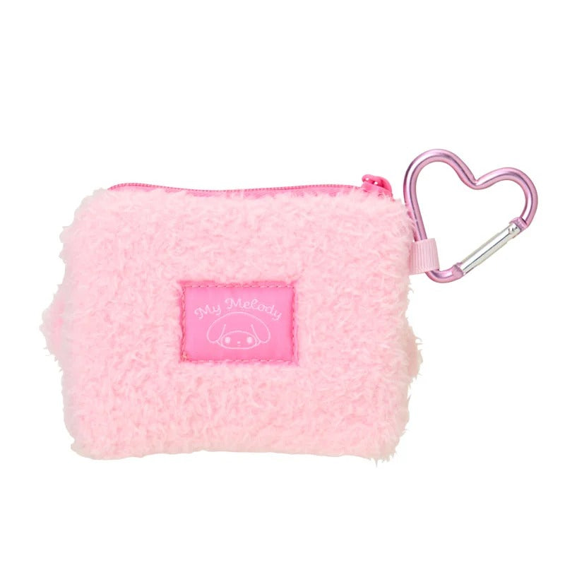 My Melody Fuzzy Mini Zipper Pouch
