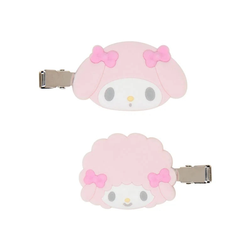 My Melody Besties Flocked Mini Hair Clip Set