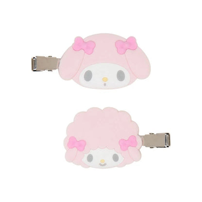 My Melody Besties Flocked Mini Hair Clip Set