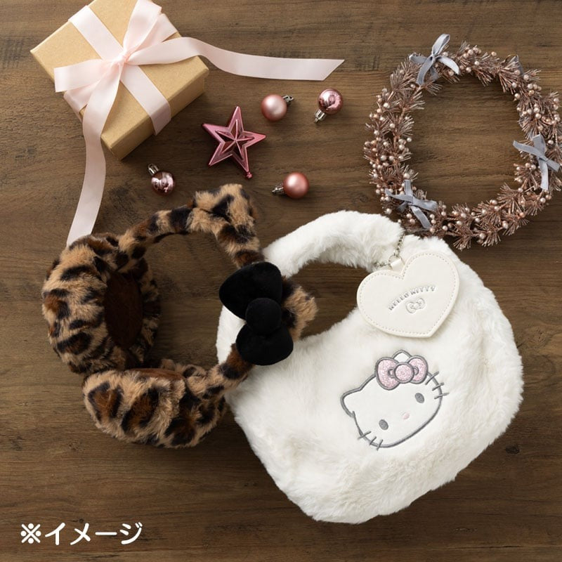 Hello Kitty Plush Boa Crossbody Bag