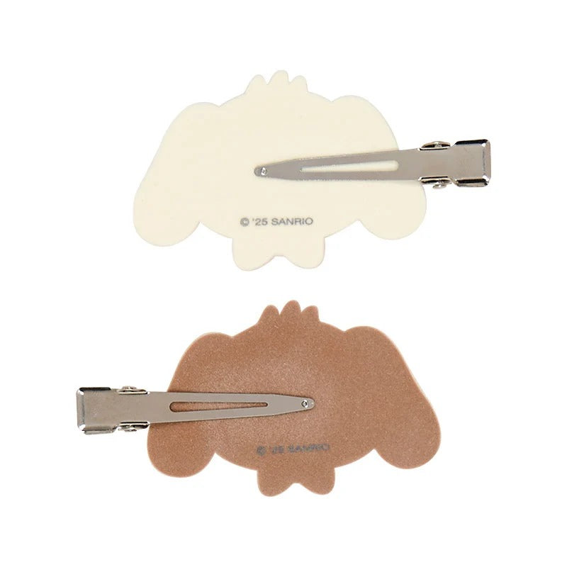 Sugarbunnies Besties Flocked Mini Hair Clip Set