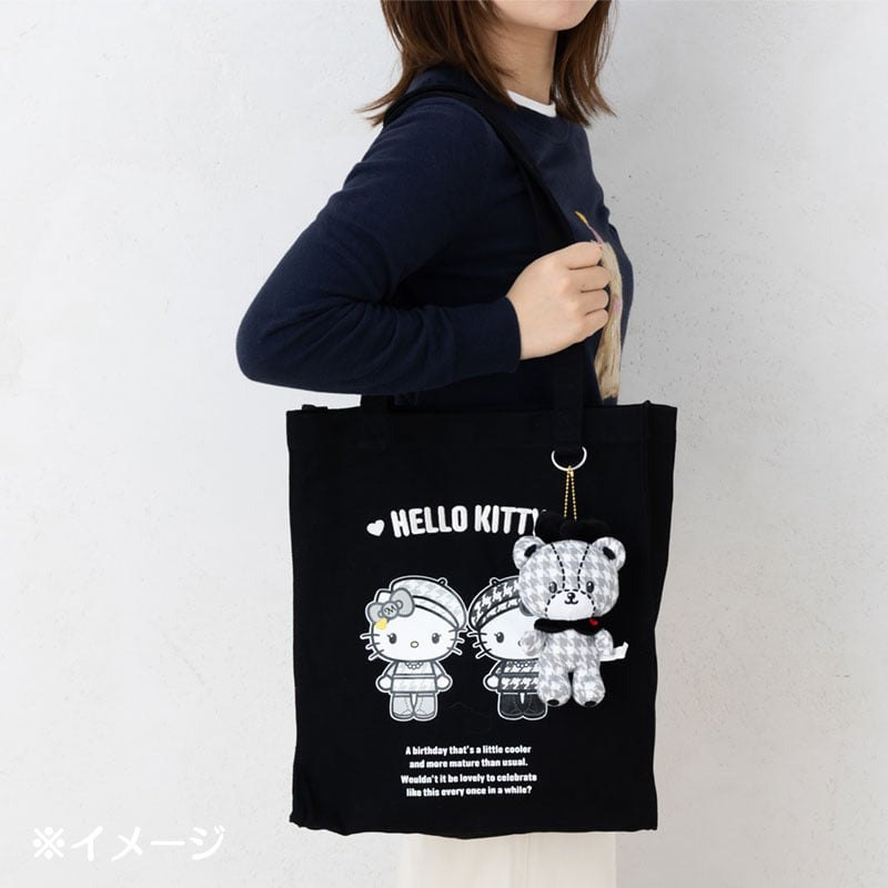 Hello Kitty Tote Bag (Monochrome Birthday Twins Series)