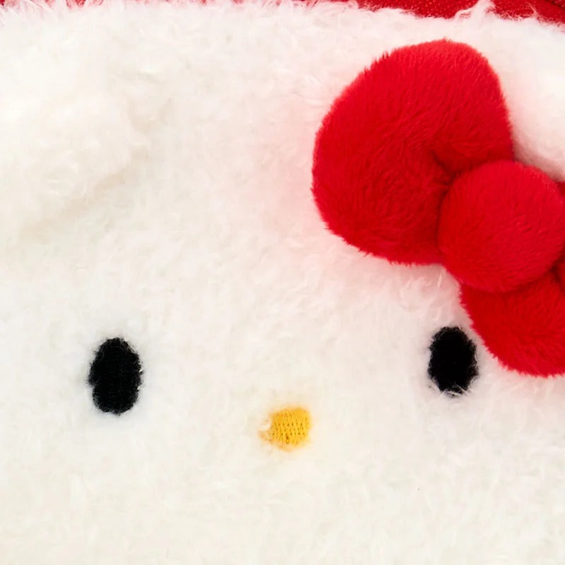 Hello Kitty Fuzzy Mini Zipper Pouch