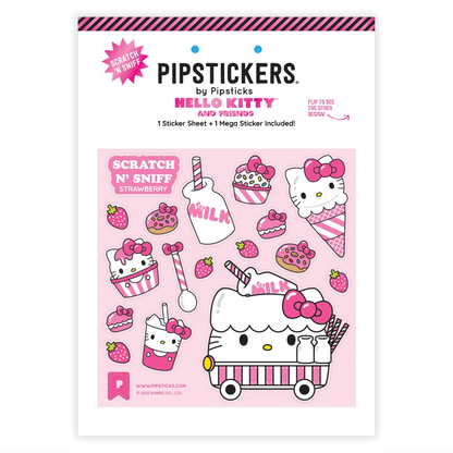 Hello Kitty x Pipsticks Milk Cart Scratch 'n Sniff (2ct)