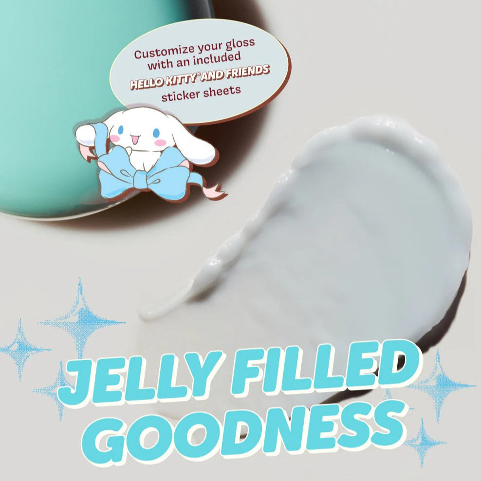 Cinnamoroll x The Crème Shop Gloss Jelly Tinted Peptide Lip Glaze (Crystal Blue)