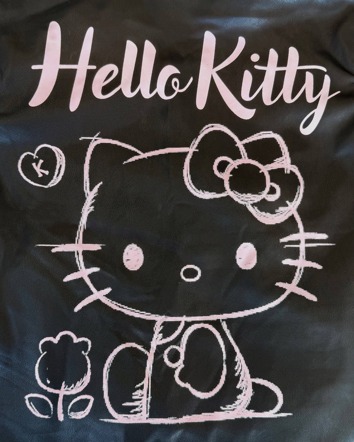 Hello Kitty x Lola + The Boys Kids Graffiti Biker Jacket (Black)