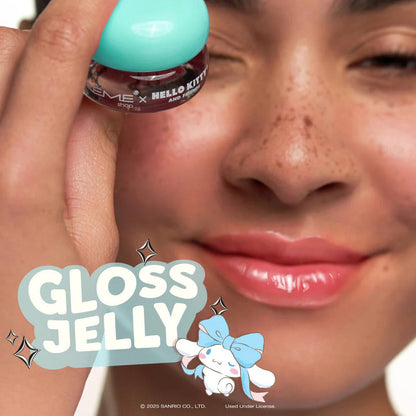 Cinnamoroll x The Crème Shop Gloss Jelly Tinted Peptide Lip Glaze (Crystal Blue)