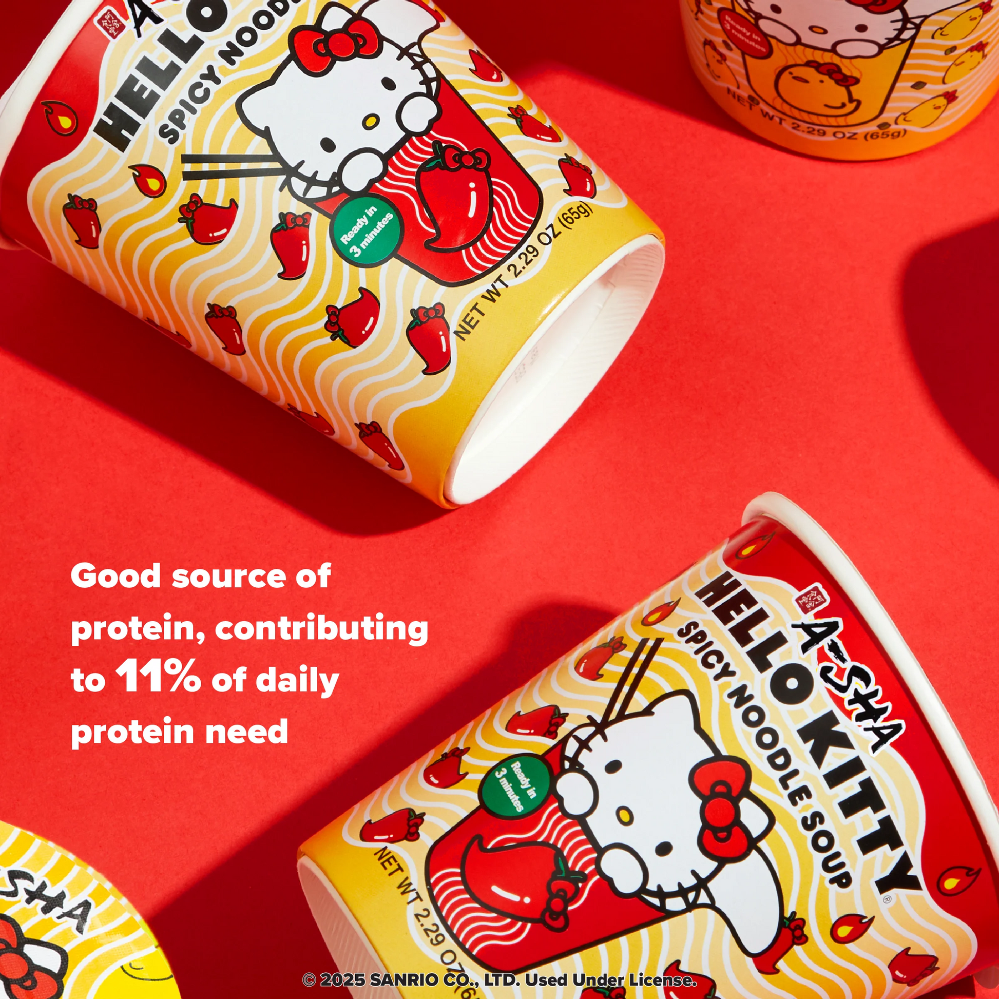 Hello Kitty x A-SHA Spicy Noodle Soup (Single Cup)